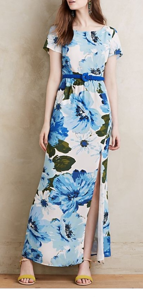 Paper Crown Dayflower Maxi Dress